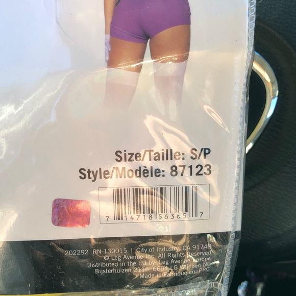 Leg Avenue Gamer Villain Kids Costume - Yellow and Purple - Picture 2 of 4